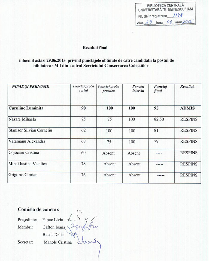 rezultate final