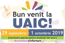 Bun venit la UAIC 2019